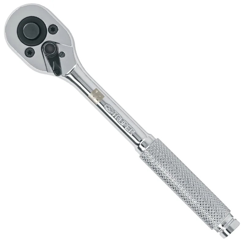 Matraca Truper 13214 Cabeza de Pera 1/4" x 5" 45 Dientes Liberación Rápida (M-1449-N)