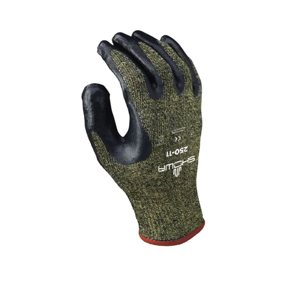 Guantes Aegis Kvs4 250 Showa Hilo Kevlar C Espuma Nitrilo, Tallas 7 9