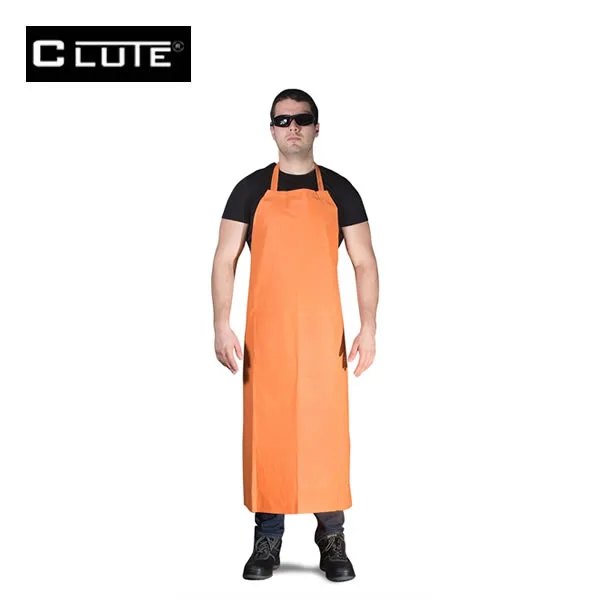 Mandil Impermeable de PVC Naranja Clute