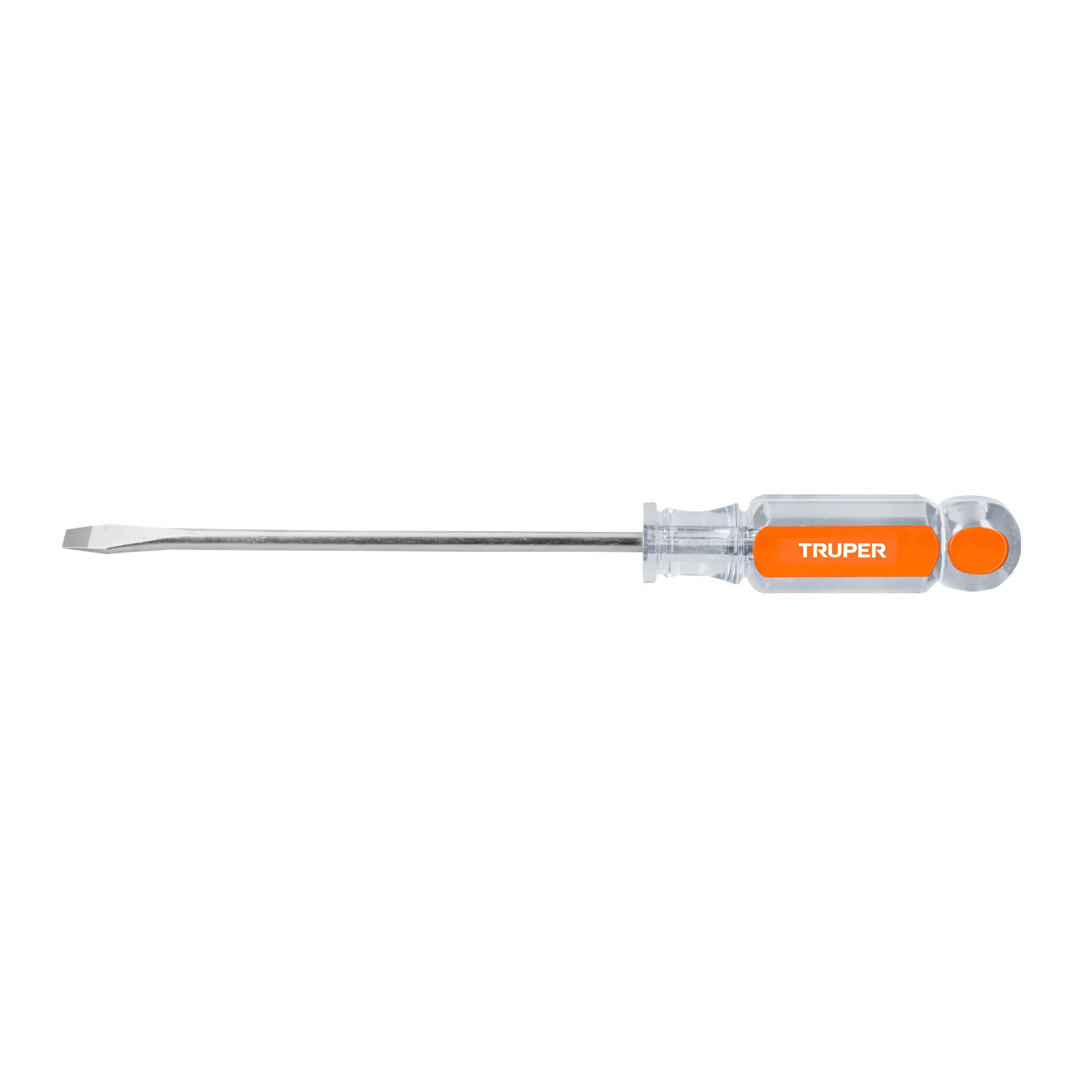 Desarmador plano 1/4 x 6" mango de acetato TRUPER 14161