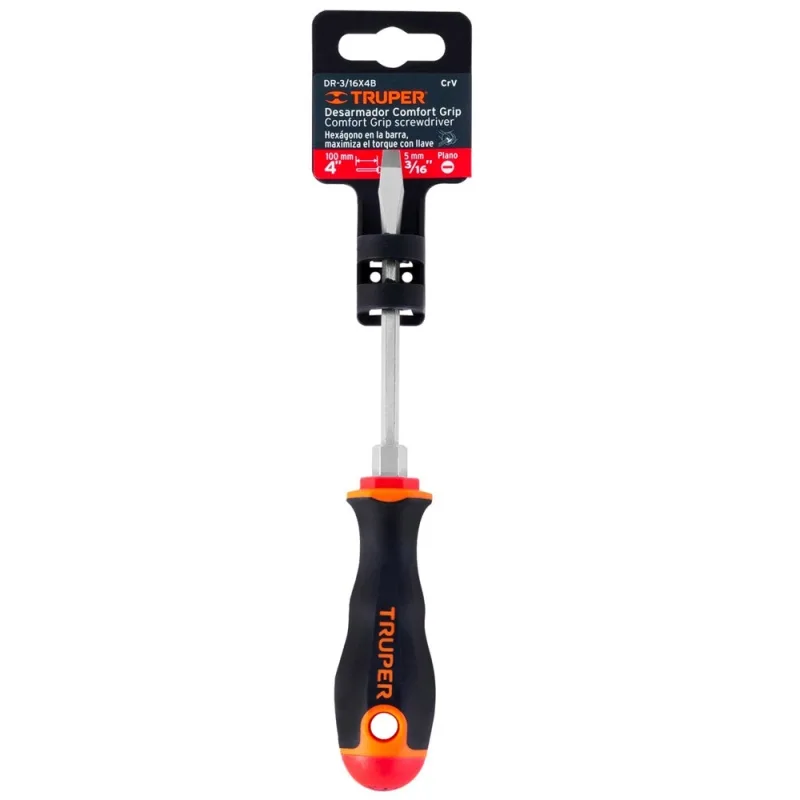 Desarmador Plano Truper 3/16" x 4" · foto 4