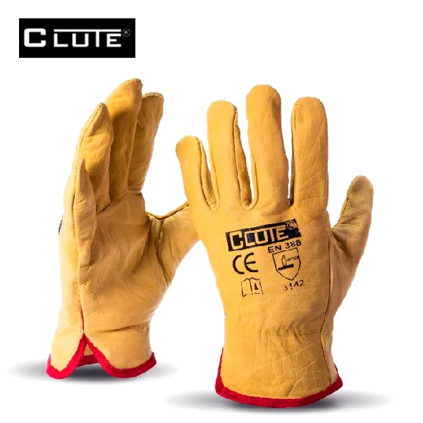 Guante de Cuero Badana Amarillo Clute