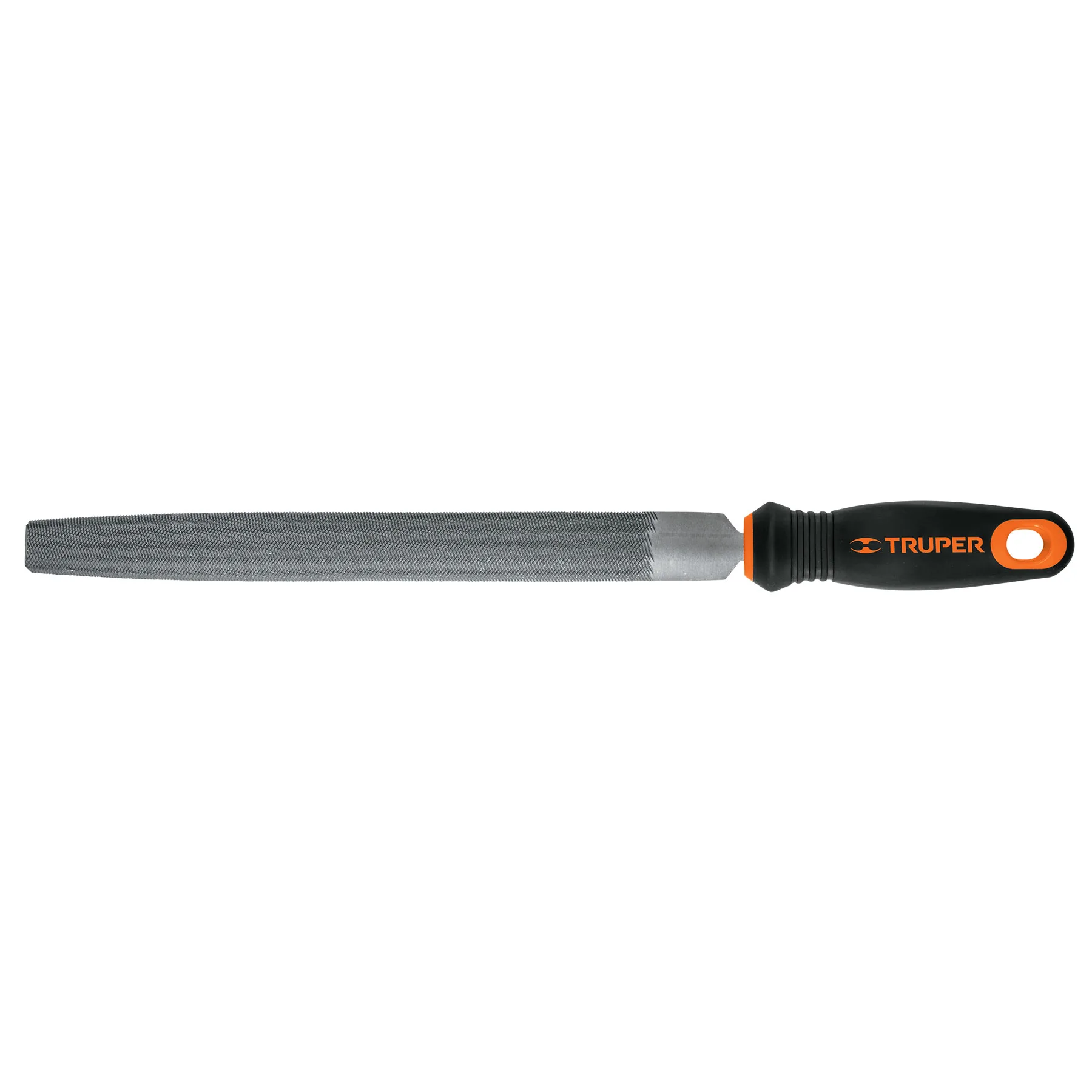 Lima media caña bastarda 10" con mango Comfort Grip, TRUPER