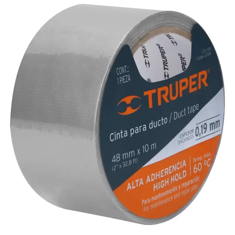 Cinta Ducto Tape 48mm x 10m Truper 12586