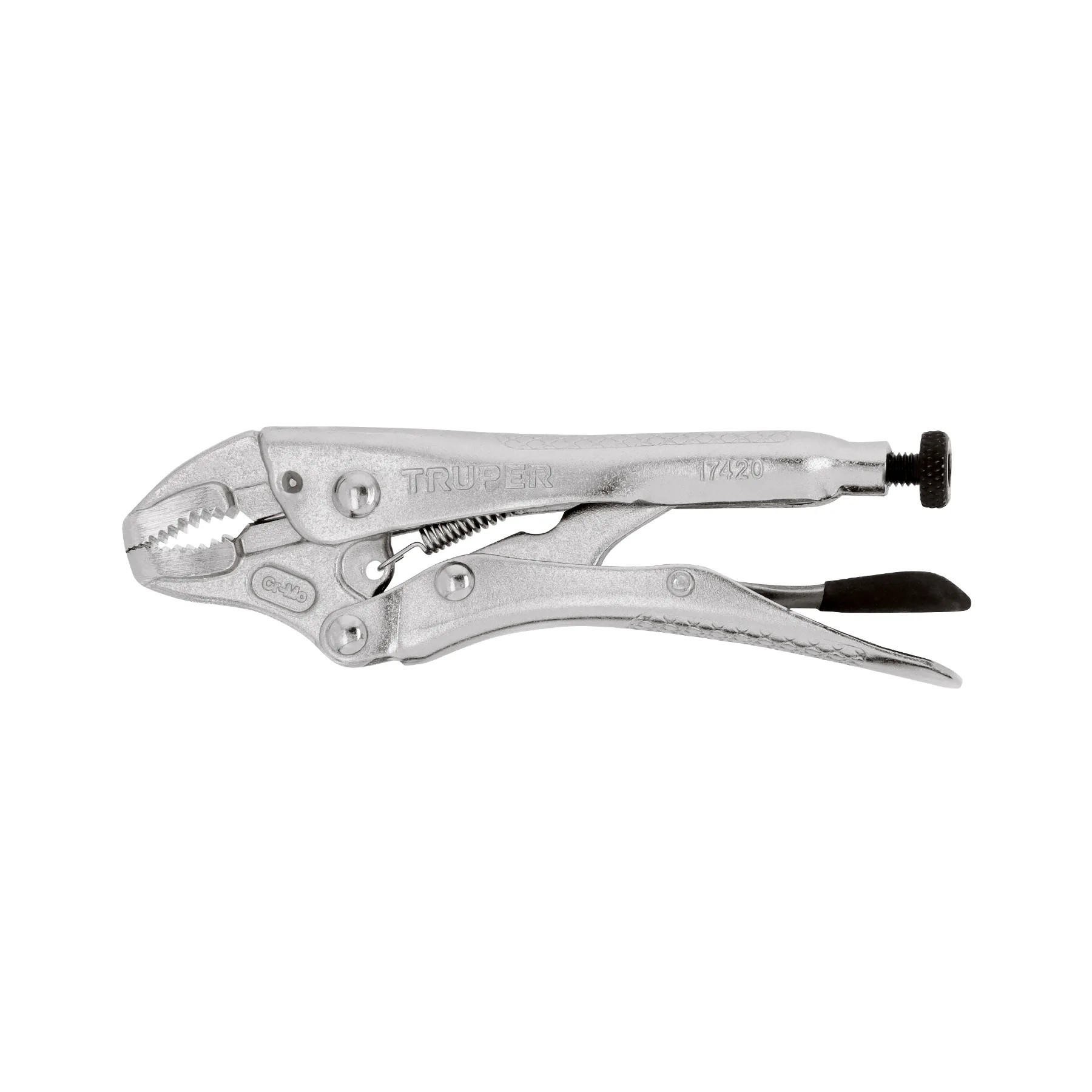 Pinza de presión 5" mordaza curva, TRUPER
