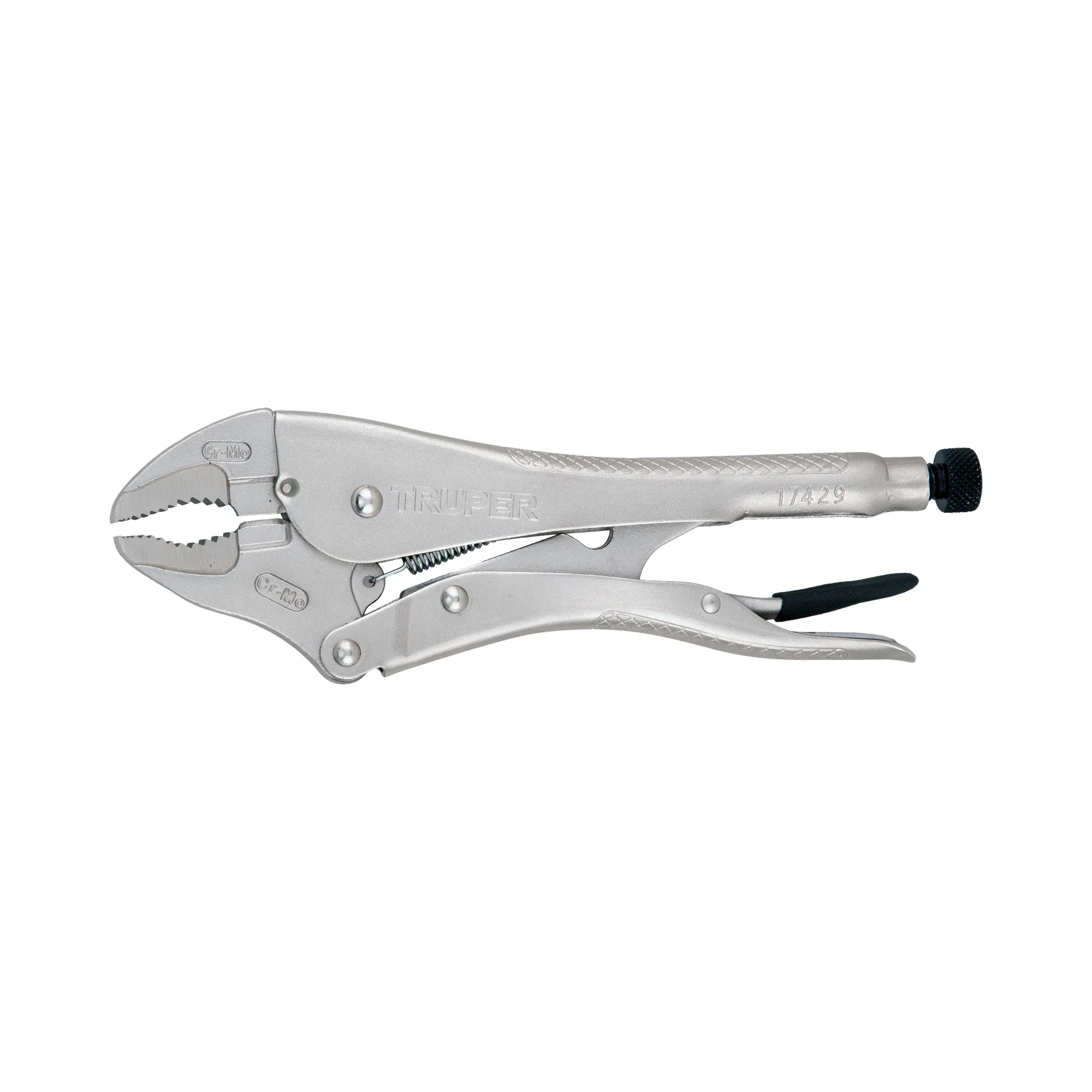 Pinza de presión 12" mordaza curva, TRUPER