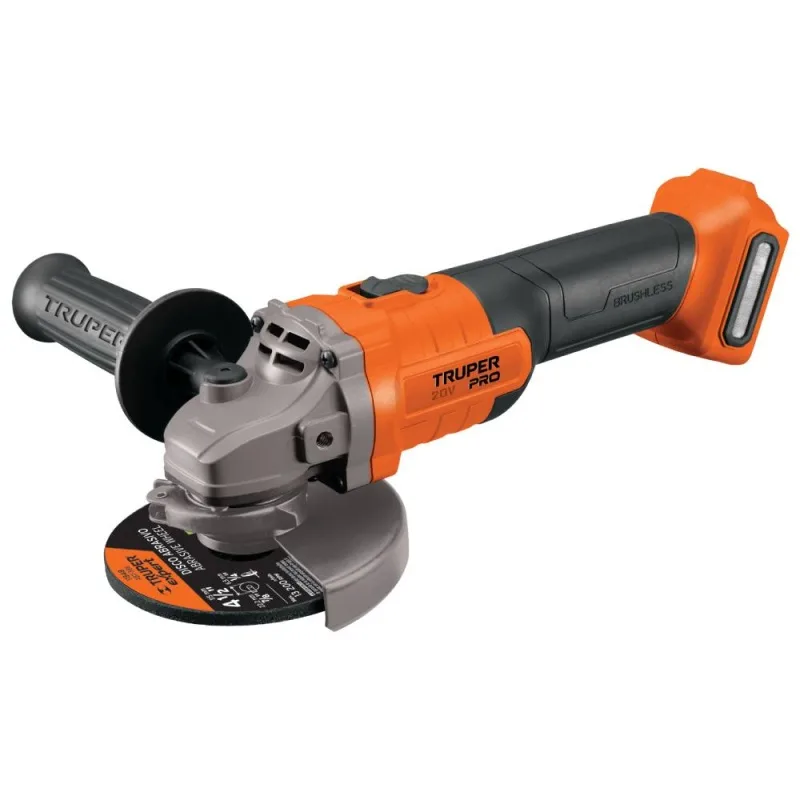 Amoladora Angular Truper 4 1/2" 20V con Batería y Cargador · foto 2
