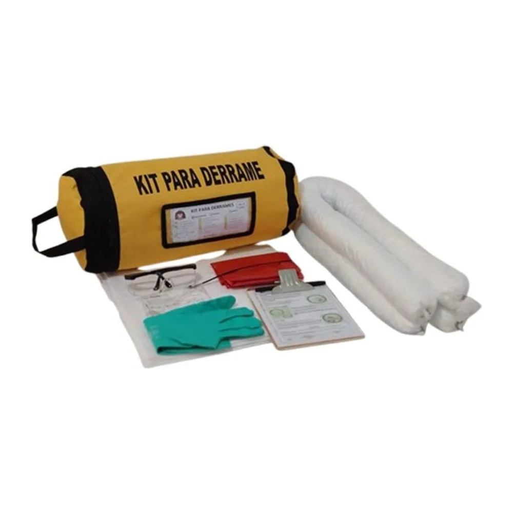 Kit Antiderrame Basico para Hidrocarburos 10 Lt - 20 Lt - 120 Lt