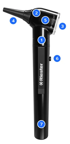 Riester e-scope® Otoscopio F.O. LED 3.7V
