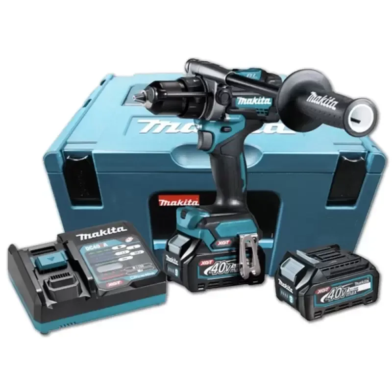 Taladro Percutor Makita HP001GM201 40V XGT 1/2" con 2 Baterías 4.0Ah