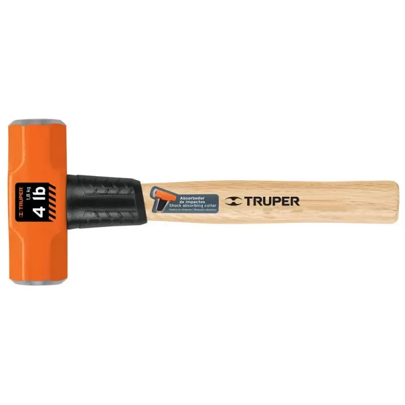 Comba Truper 16508 4 LBS Doble Cara Mango de Madera 12"