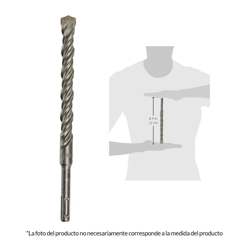 Broca SDS Plus-5 Bosch 2608.586.412-000 - 3/4" x 250 mm útiles para concreto armado · foto 2