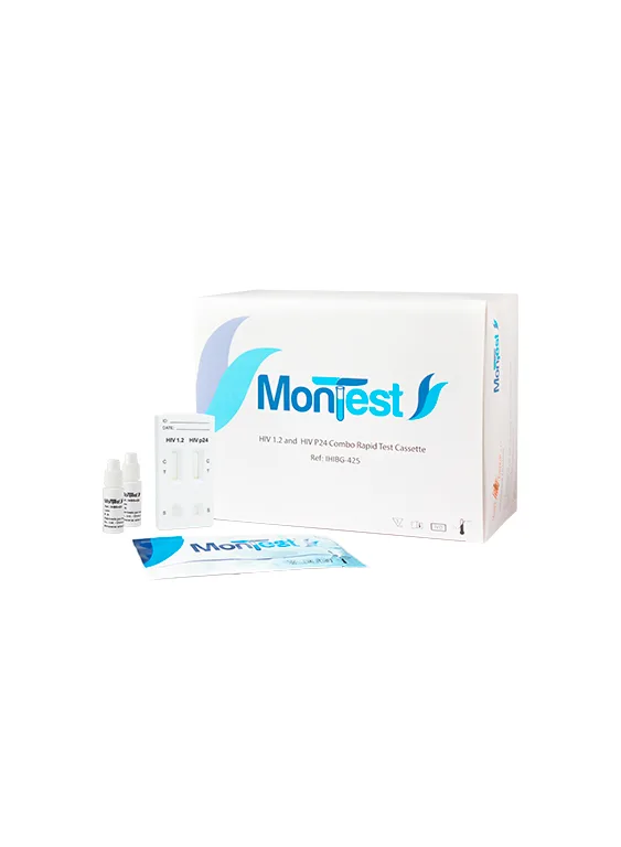 Combo de Prueba Rápida de HIV 1.2 y HIV P24 en Casete Montest