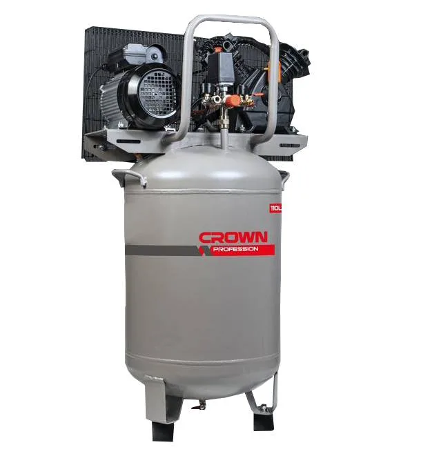 Compresora Vertical Crown 110L 2HP con Faja CT36111