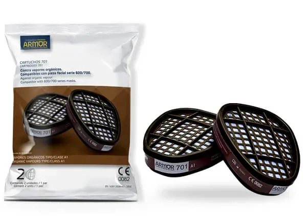 Filtro Armor 701 Vapores Orgánicos Clase A1E1