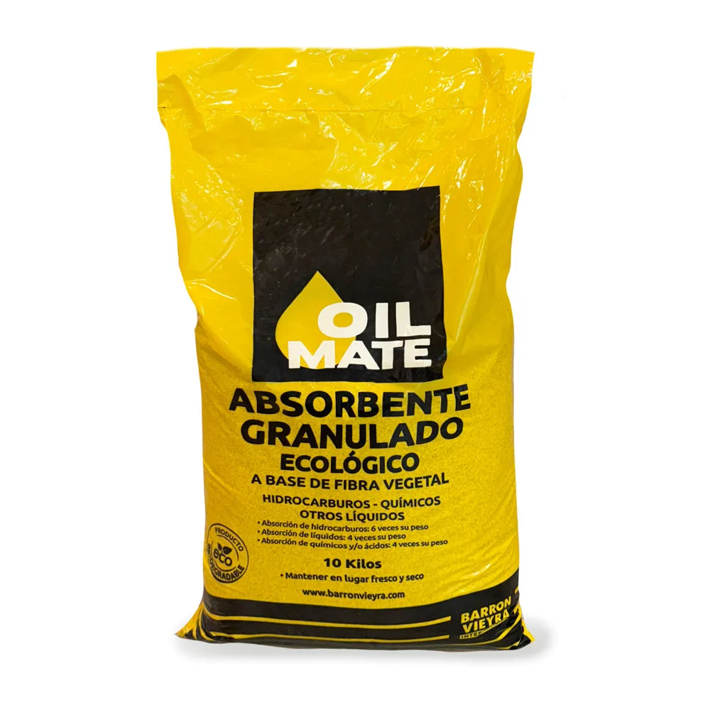 Absorbente Granulado Ecológico Oil Mate 10 Kg