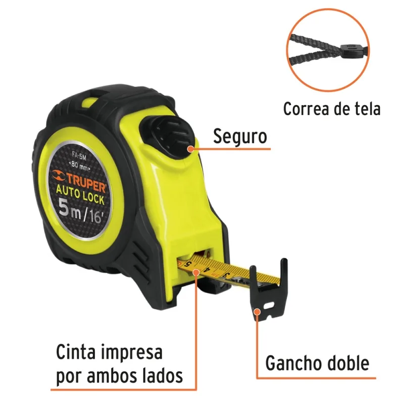 Wincha 5m x 19mm Truper 10747 · foto 2