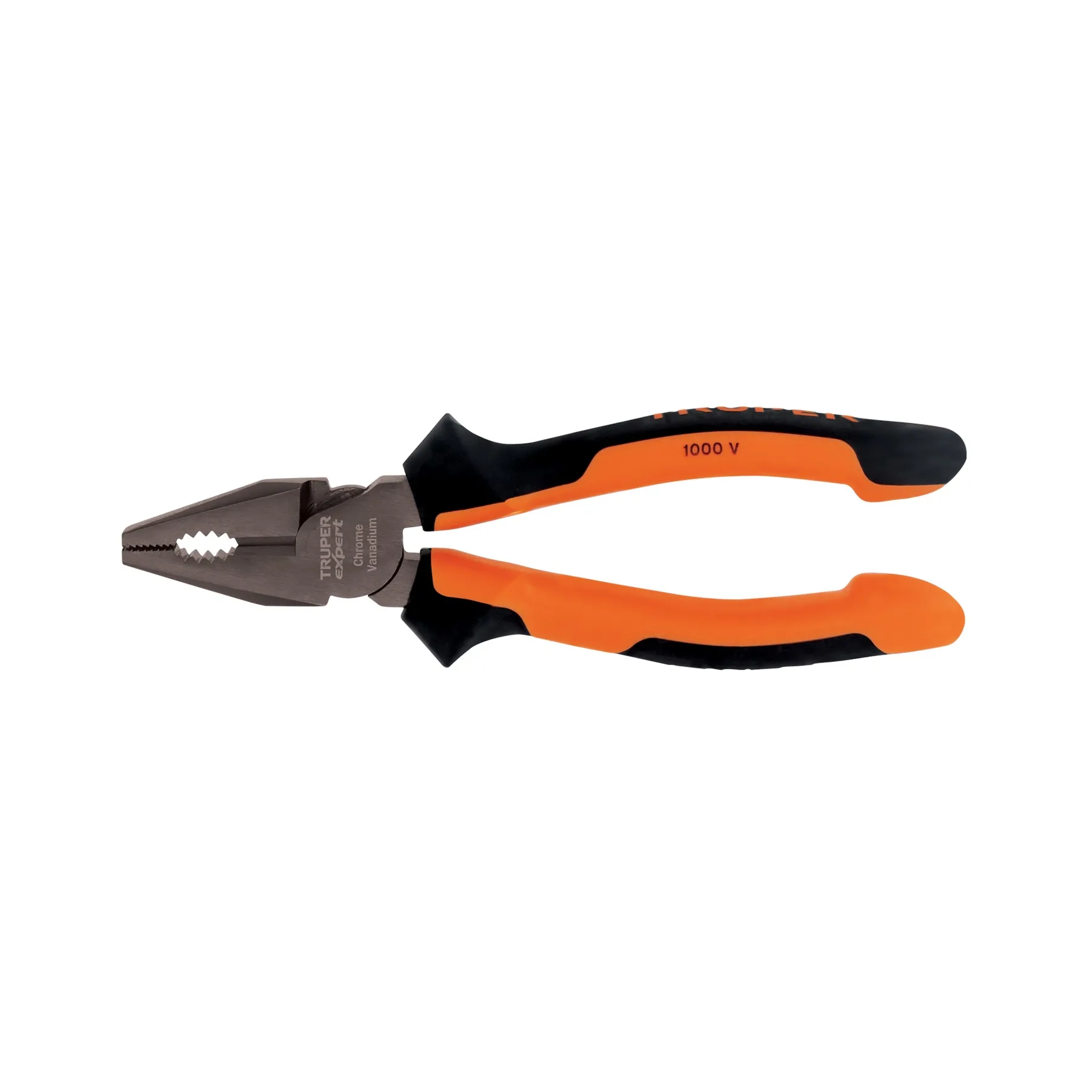 Pinza para electricista 7" alta palanca, Comfort Grip, TRUPER EXPERT
