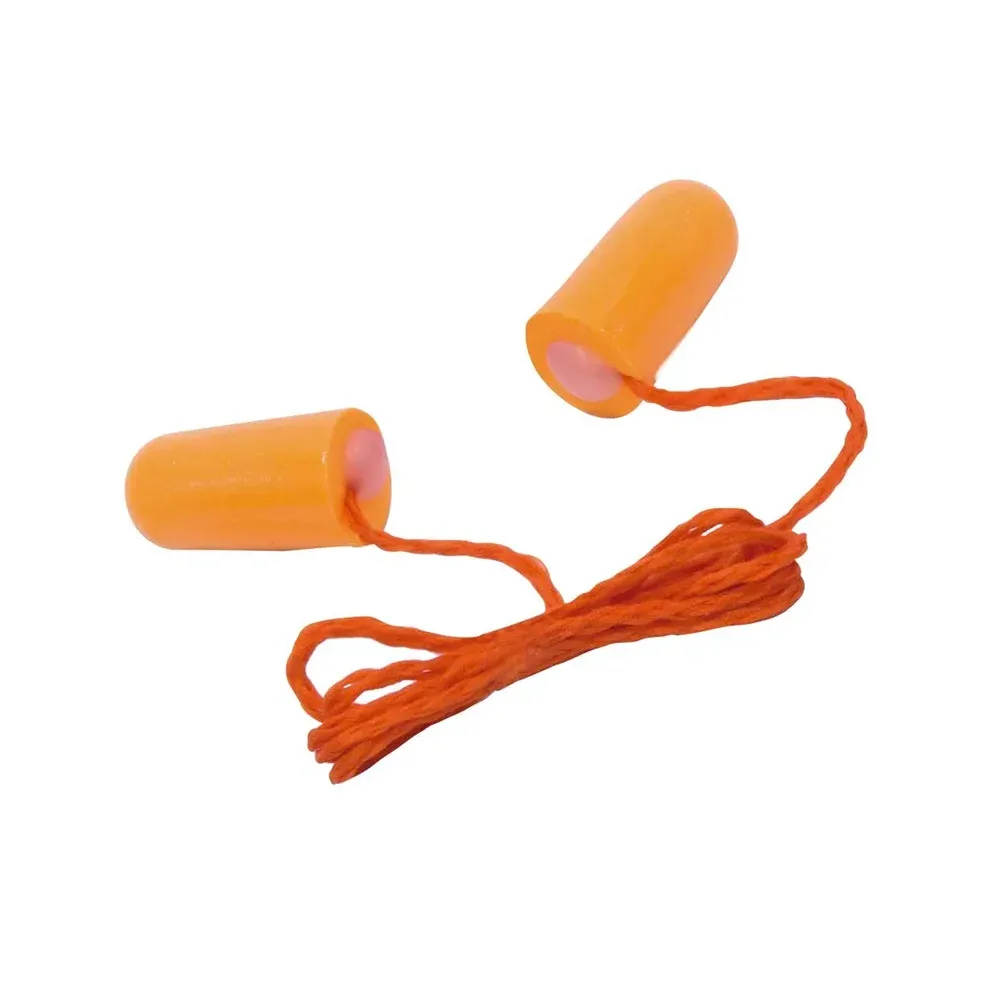 Tapón auditivo desechable con cordón naranja 31 dB Steelpro