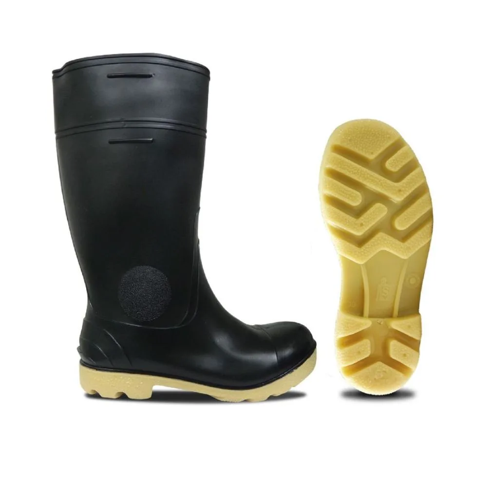 Bota de caucho liviana con punta de acero y plantilla antiperforación SEGUSA GGB Liviana