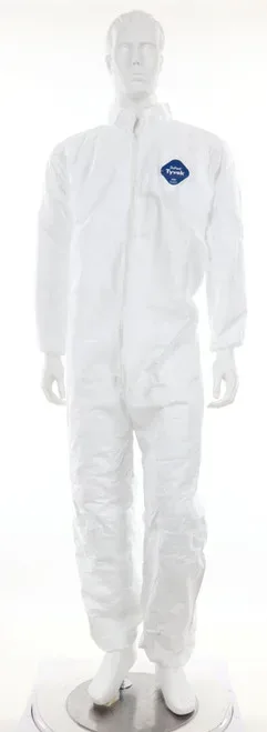Mameluco Desechable DuPont Tyvek® MCR Safety TY125S Cuello y Cierre Frontal