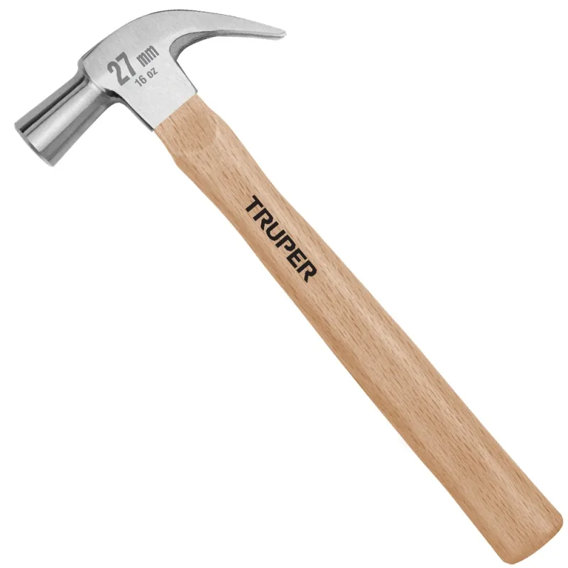 Martillo de Uña Curva Truper 16 Oz Mango de Madera
