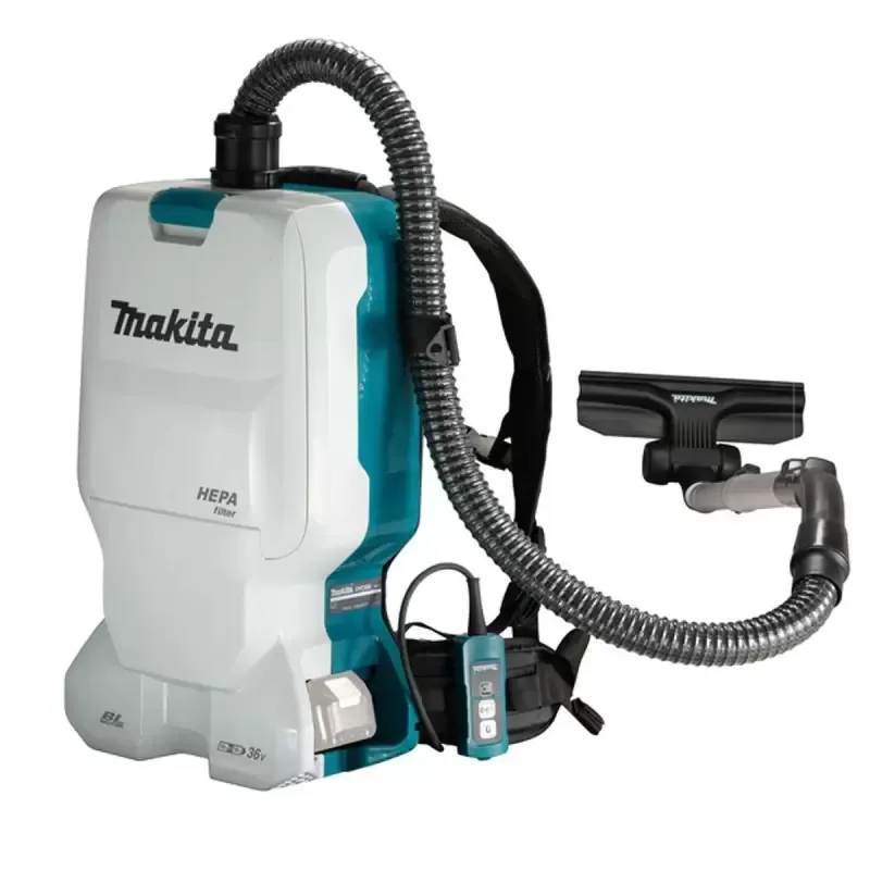 Aspiradora de Mochila Inalámbrica Makita DVC660Z 18Vx2 LXT 6L con Filtro HEPA