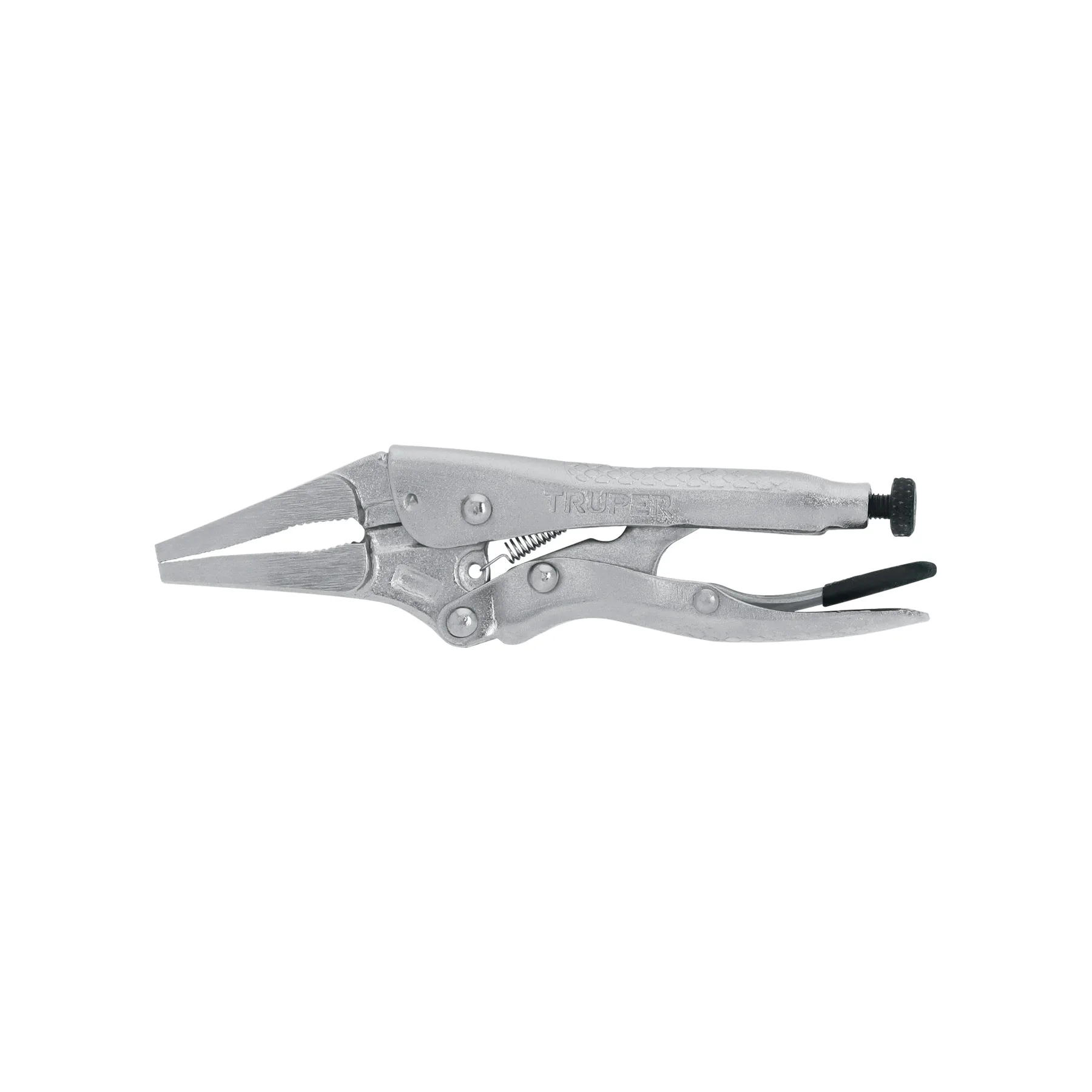 Pinza de presión 4", punta larga, TRUPER