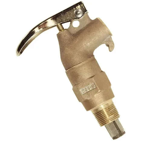 Grifo de Bronce para Tambor Justrite 08902 con Apagallamas Interno 3/4'' NPT