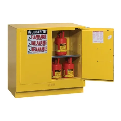 Gabinete de Seguridad para Inflamables Justrite Sure-Grip® EX 892320 22 Galones Bajo Mostrador Amarillo