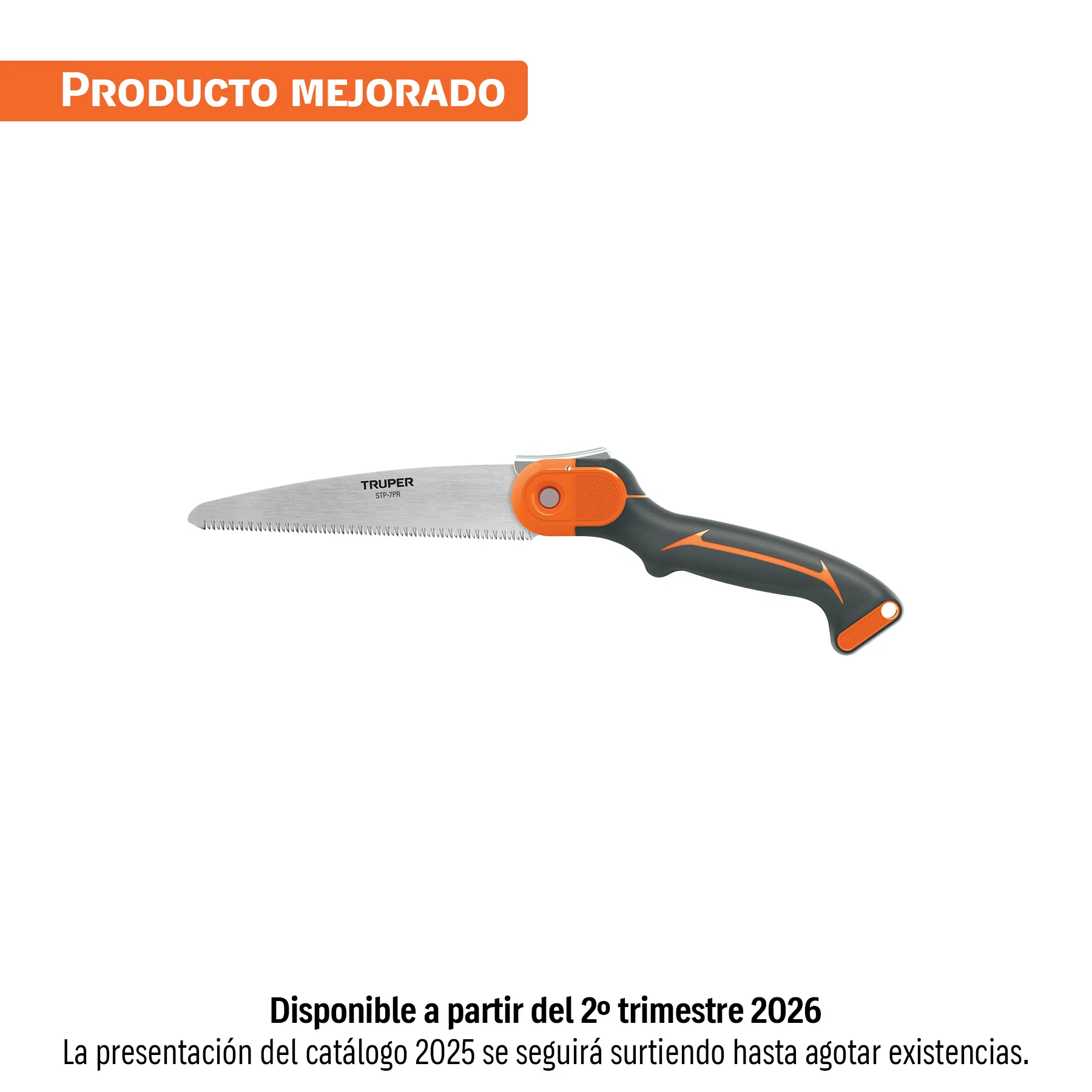 Serrucho de poda plegable 7" hoja recta TRUPER 100197