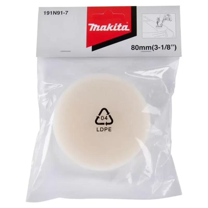 Boina Pulidora de Espuma 3" Velcro Makita para Detalles y Esquinas · foto 2