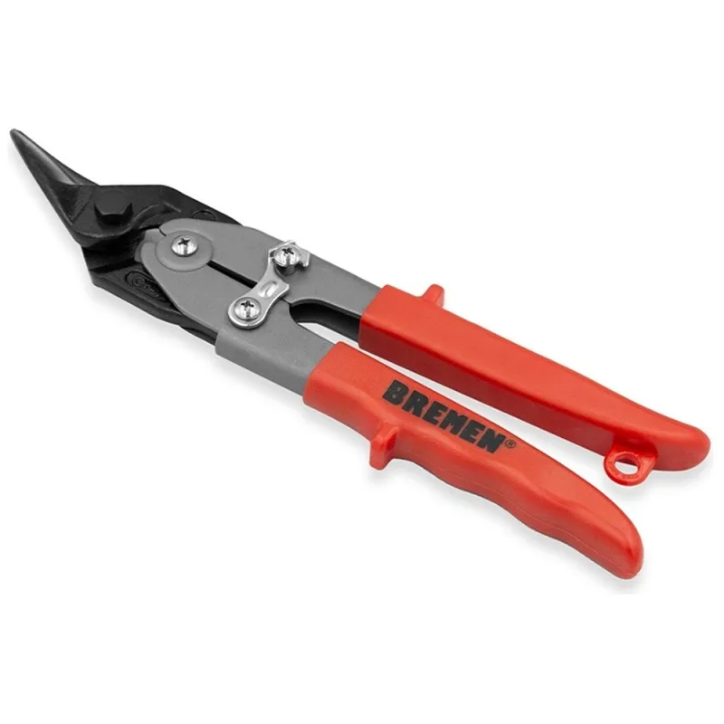 Tijera de aviación Bremen 2908 corte izquierdo de 25 cm, mango rojo · foto 2