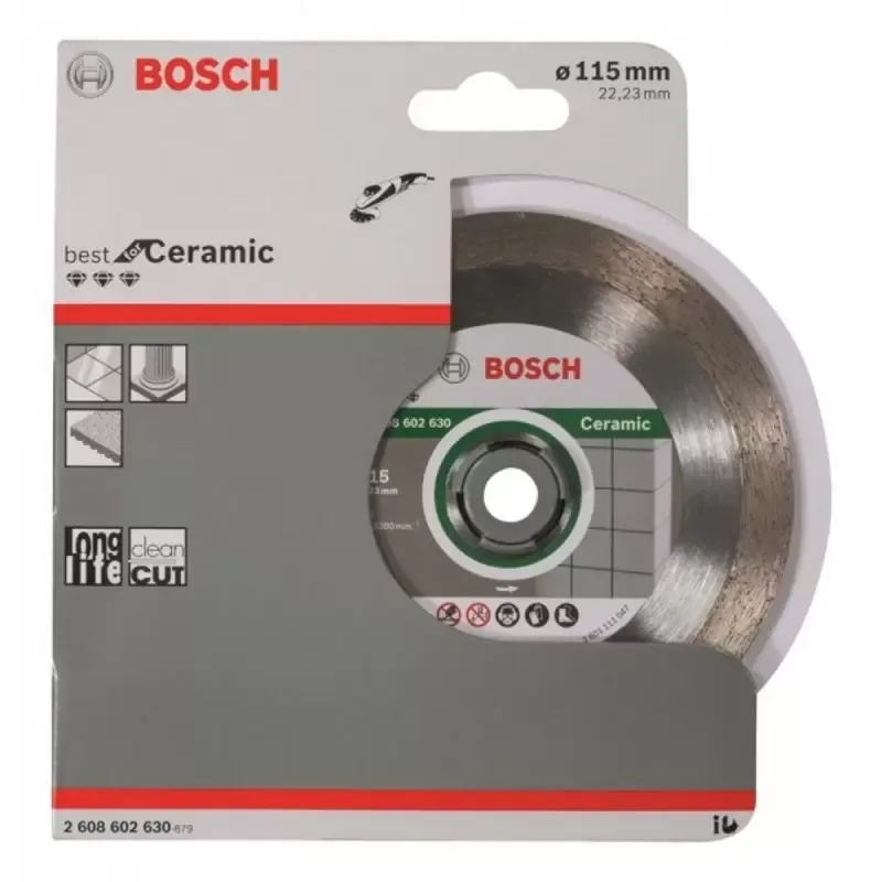 Disco Diamantado Bosch Best for Ceramic 4 1/2" 115 mm Borde Continuo para Azulejo y Porcelanato