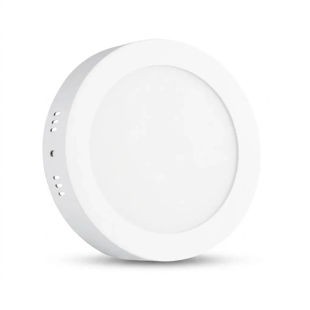 Panel LED adosable circular 12W con luz cálida y fría DIXON