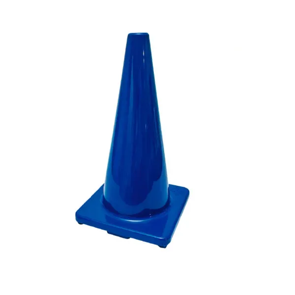 Cono de seguridad vial de PVC 28" SEGPRO azul