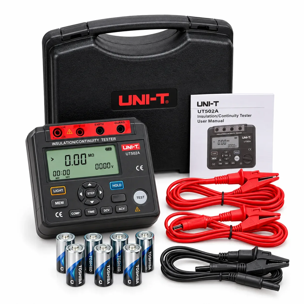 Megóhmetro digital de 100 a 1000 V UNI-T UT511