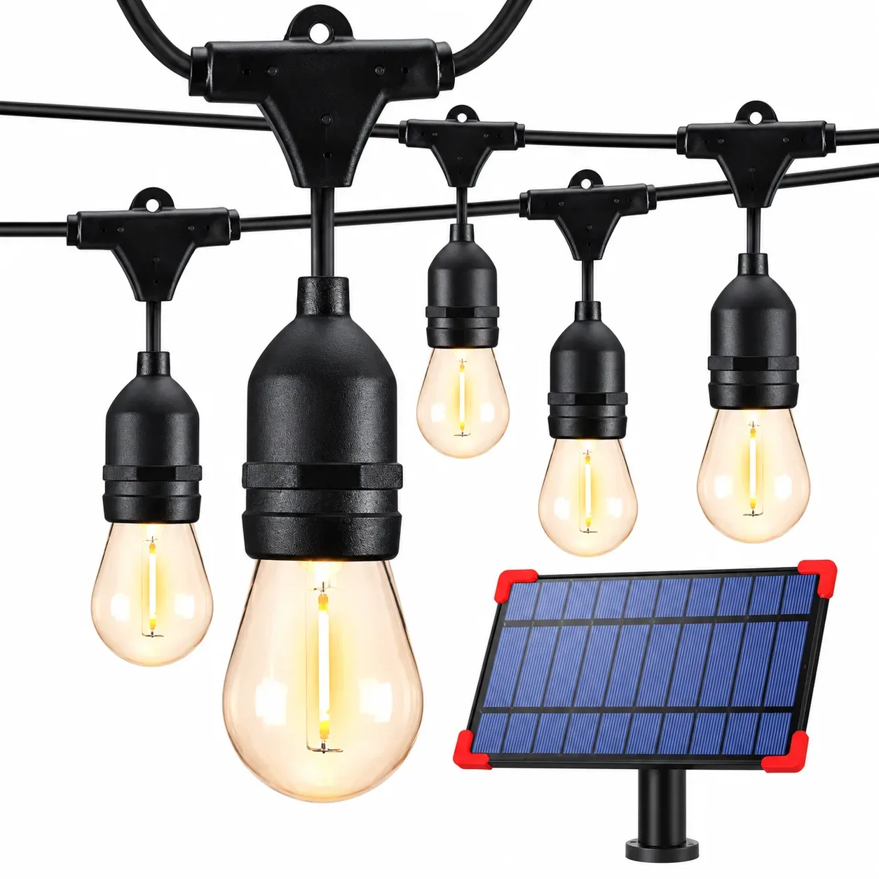 Guirnalda solar LED de 10 m con 100 luces IP65