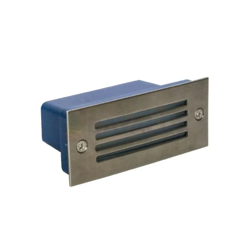 Luz guía LED empotrable rectangular con rejilla 3W NUVORA