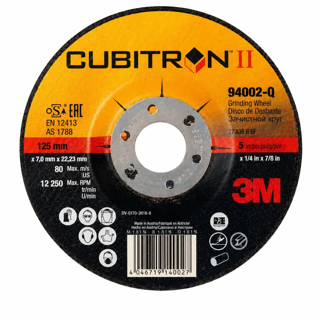 3M™ Cubitron™ Disco de Desbaste con Centro Hundido