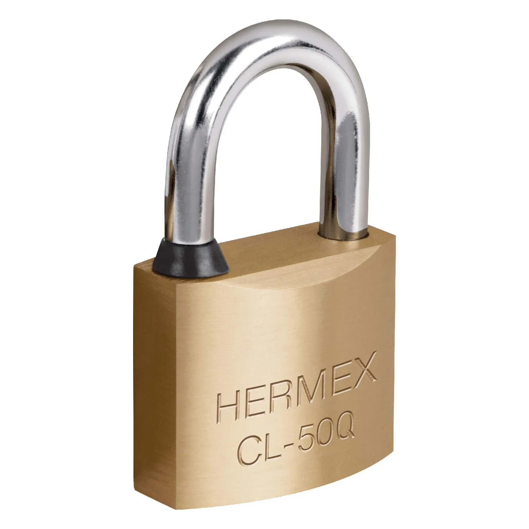 Candado de latón 50 mm arco normal HERMEX 43301 llave de puntos