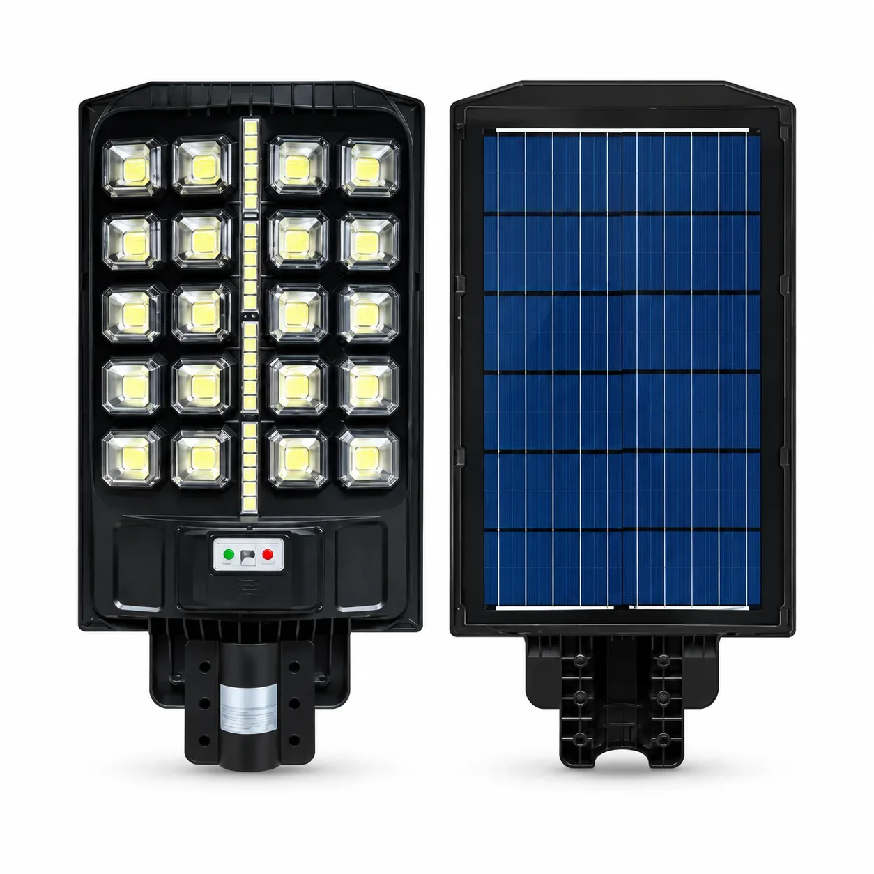 Luminaria solar LED para alumbrado público 400W con panel y batería