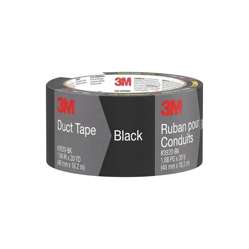 3M™ Cinta de Ductos Extra Resistente 6969, Negra