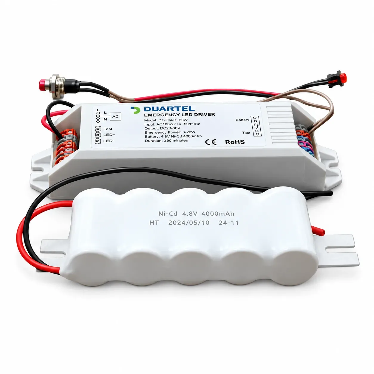 Kit de emergencia para luminaria LED 6 a 80W con 120 minutos DURATEL