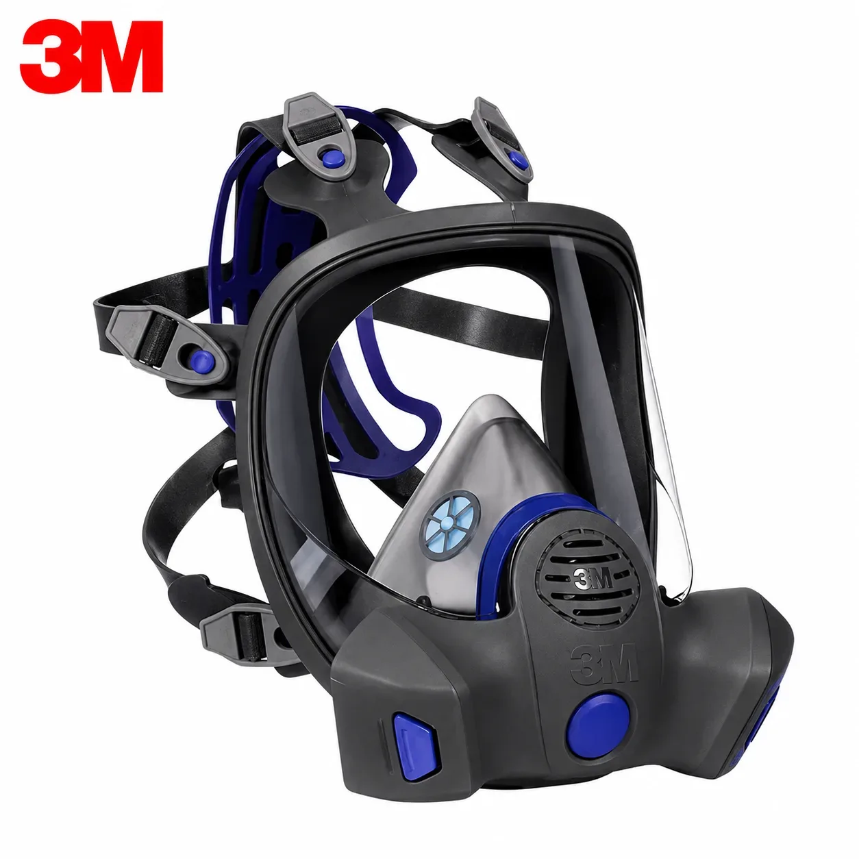 3M™ Secure Click™ Careta Facial Completa Reutilizable FF-802, Serie FF-800