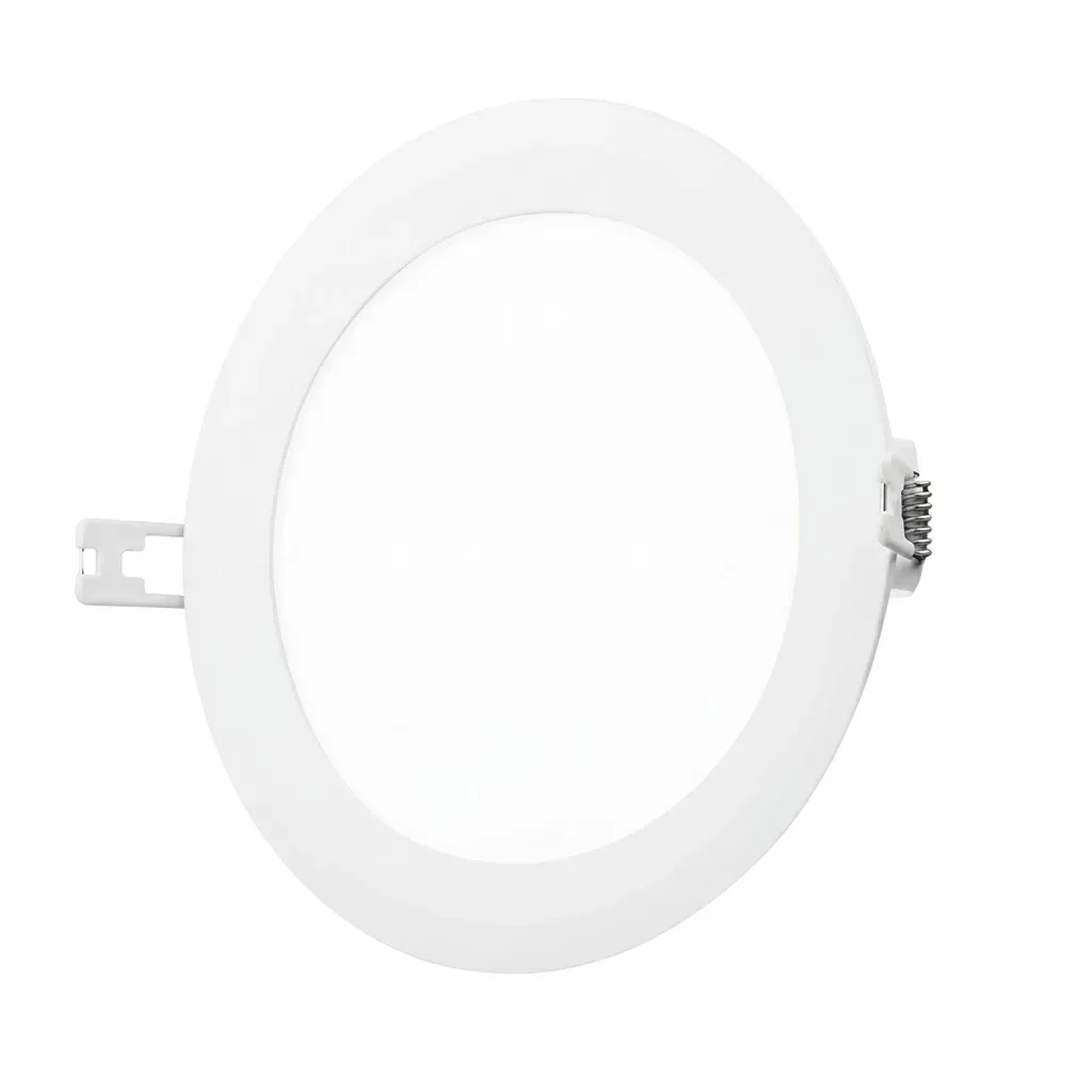 Panel LED empotrable circular 9W con luz cálida y fría DIXON
