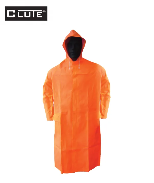 Abrigo Impermeable de PVC Naranja Clute