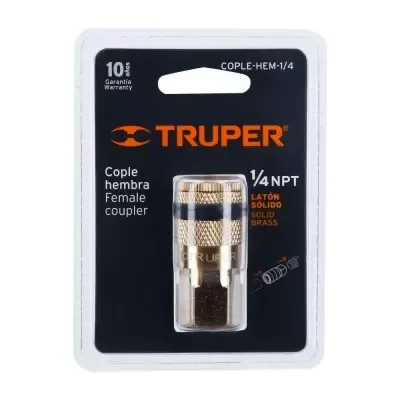 Acople Neumático Hembra Truper 1/4" · foto 2