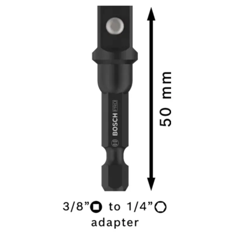 Adaptador Bosch Impact Pro para Dados 3/8" a 1/4" 50mm · foto 2