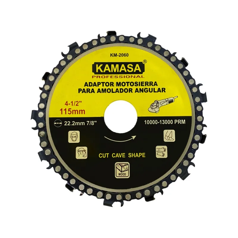 Adaptador de Motosierra Kamasa KM2060 4 1/2" para Amoladora Angular · foto 2